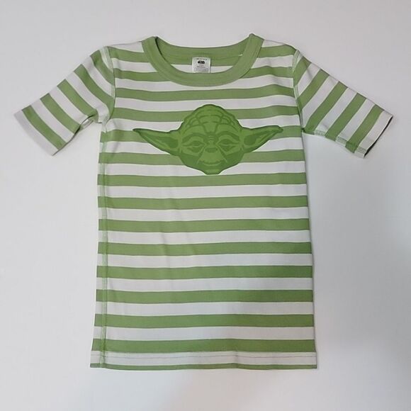 HANNA ANDERSSON Star Wars Yoda Striped Top size 10 - Picture 1 of 4